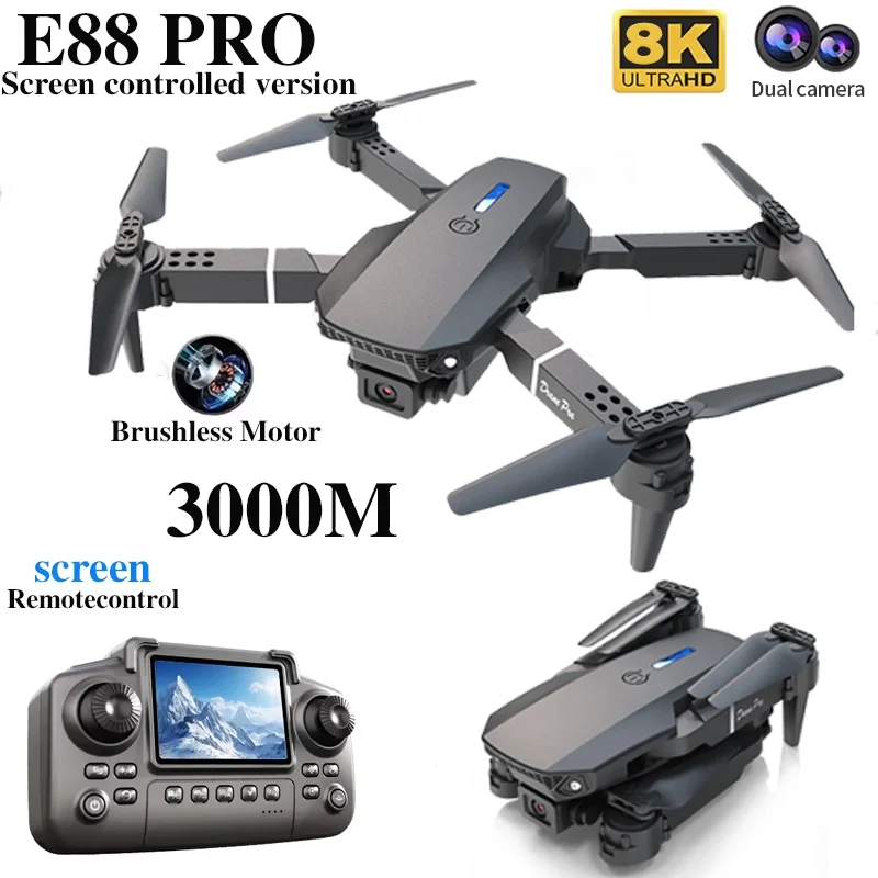 전문 E88 프로 드론 스크린 8K HD 카메라 WiF - Drone Kit Professional 리뷰 및 가격